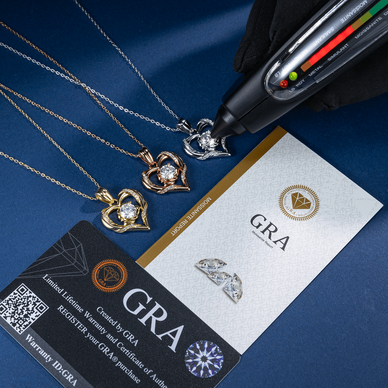 Rose Flower Heart Moissanite Necklace S925 Silver Pendant Women Present