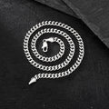 6mm Stainless Steel Miami Cuban Link Necklace Lobster Clasp