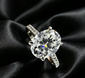1.0CT Mossanite VVS Women Jewelry Gift 925 Silver GRA Certified Oval Cut